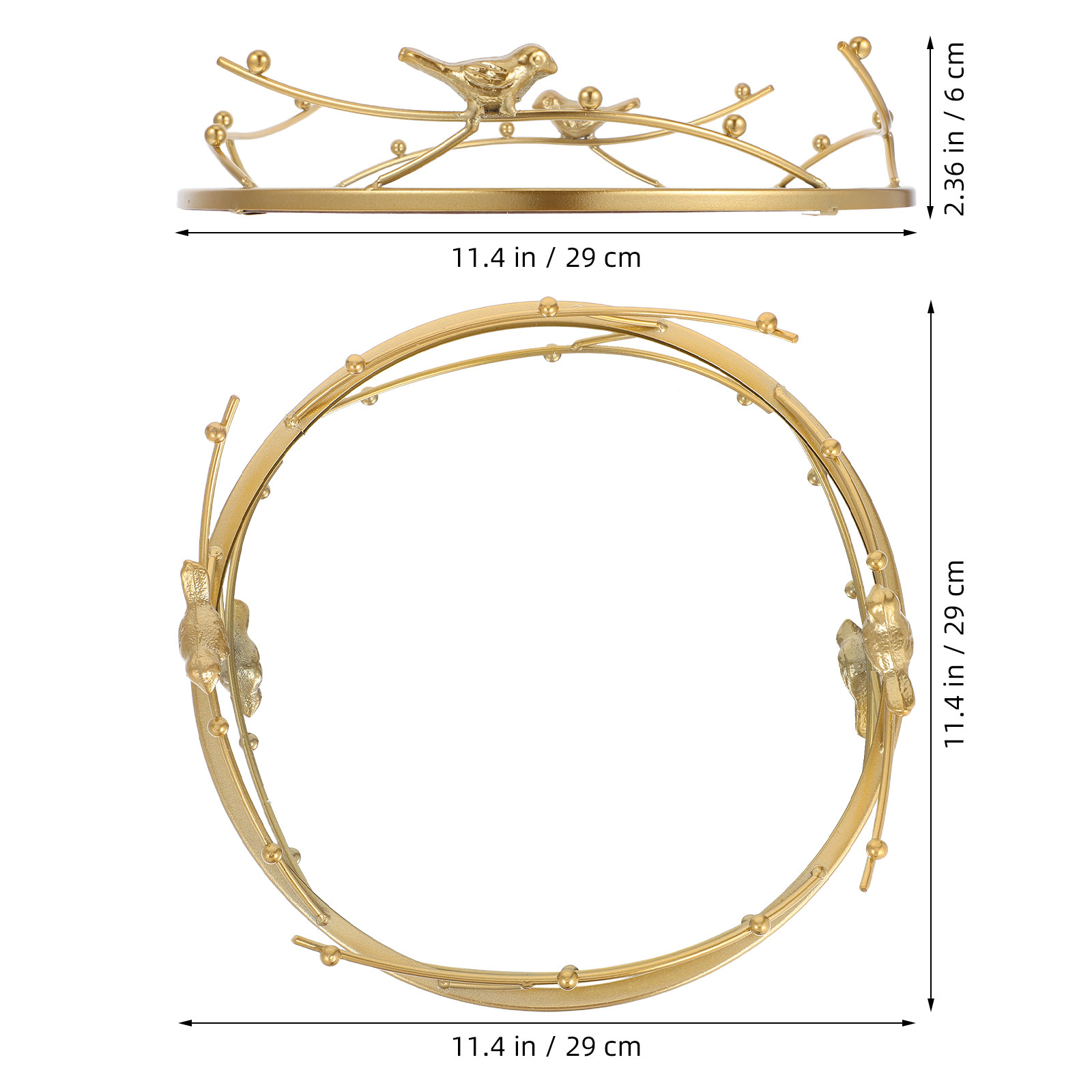 北欧風のゴールド調ミラー仕上げの化粧品トレー。丸型で、ジュエ - Decorative Mirror のレビューと価格
