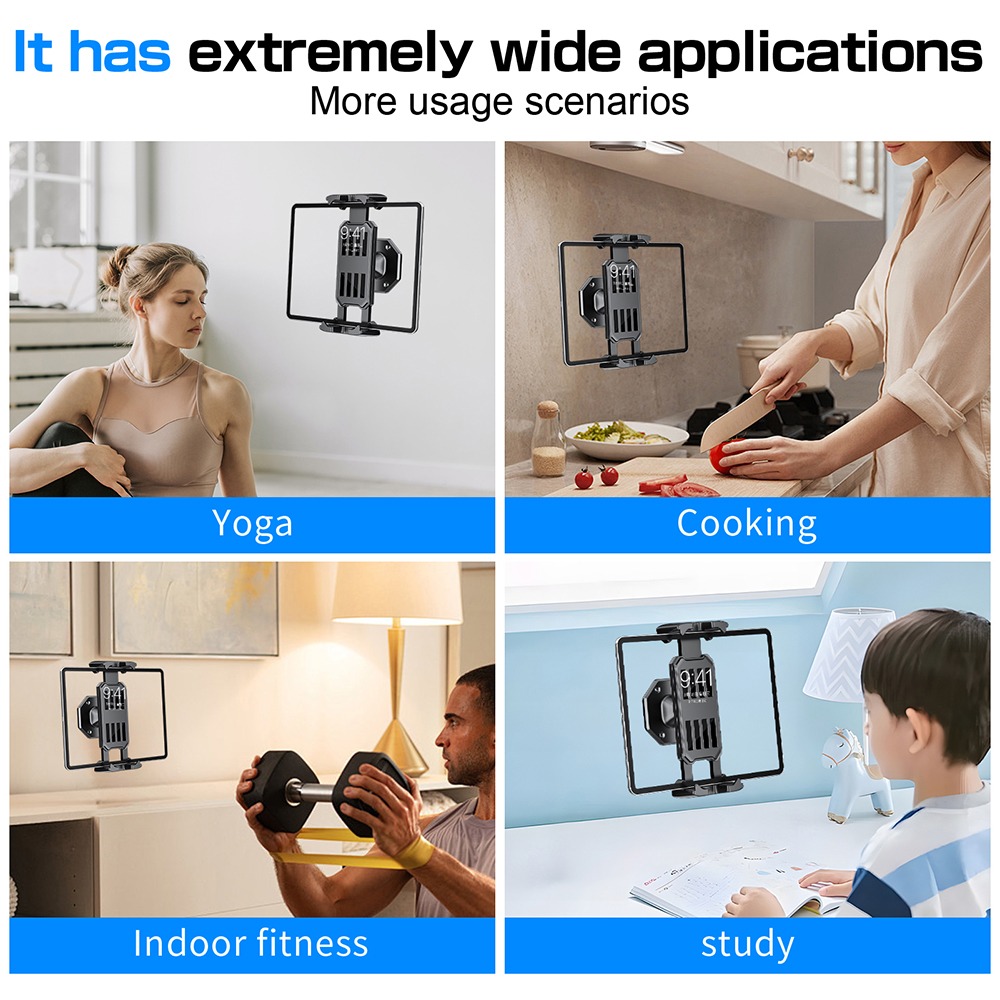 壁掛け式スマホホルダー タブレットスタンド 調整可能クランプ - Wall Art のレビューと価格