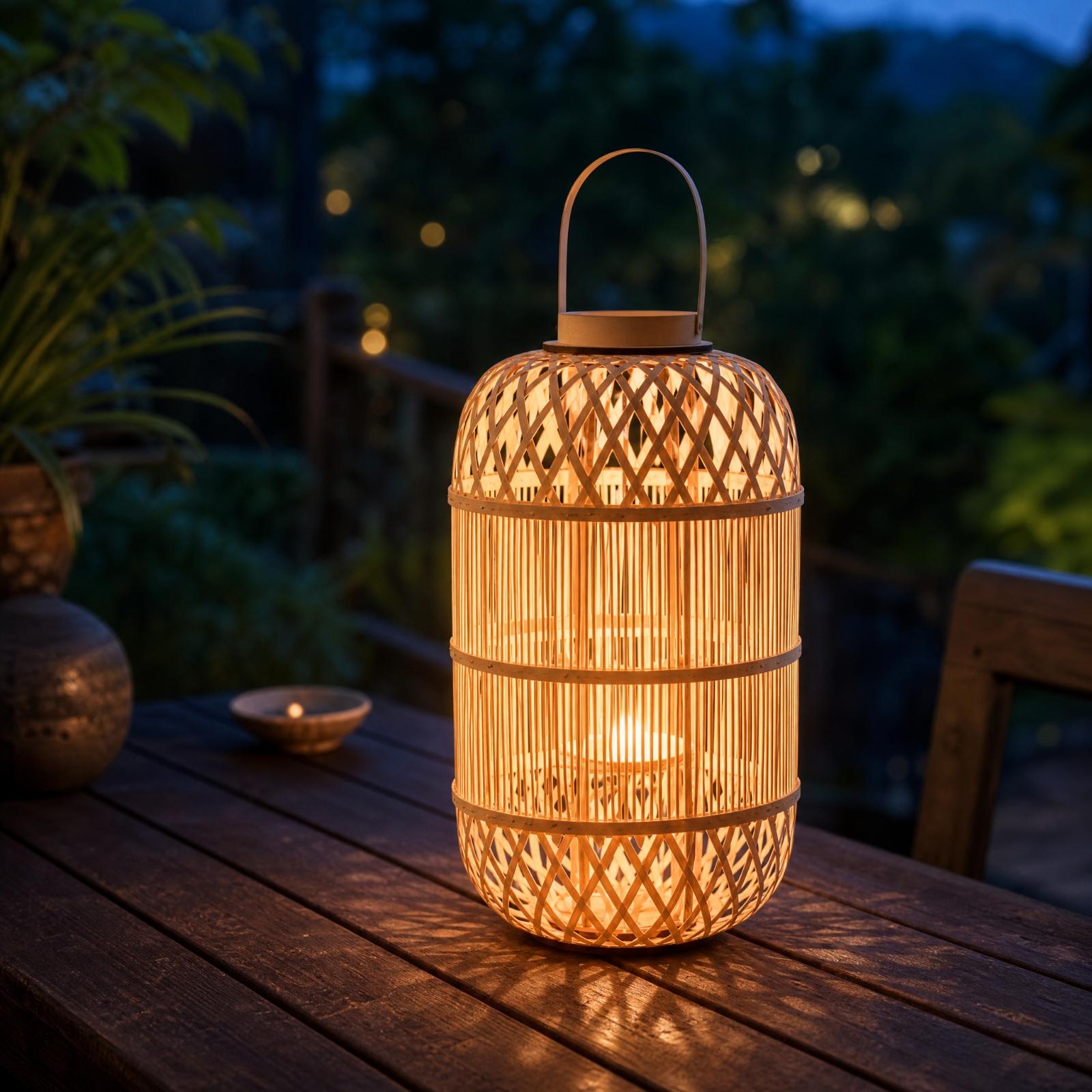 屋外の庭のテーブルに置くのに最適な、格子模様の装飾が施された - Candle Holder Decor のレビューと価格