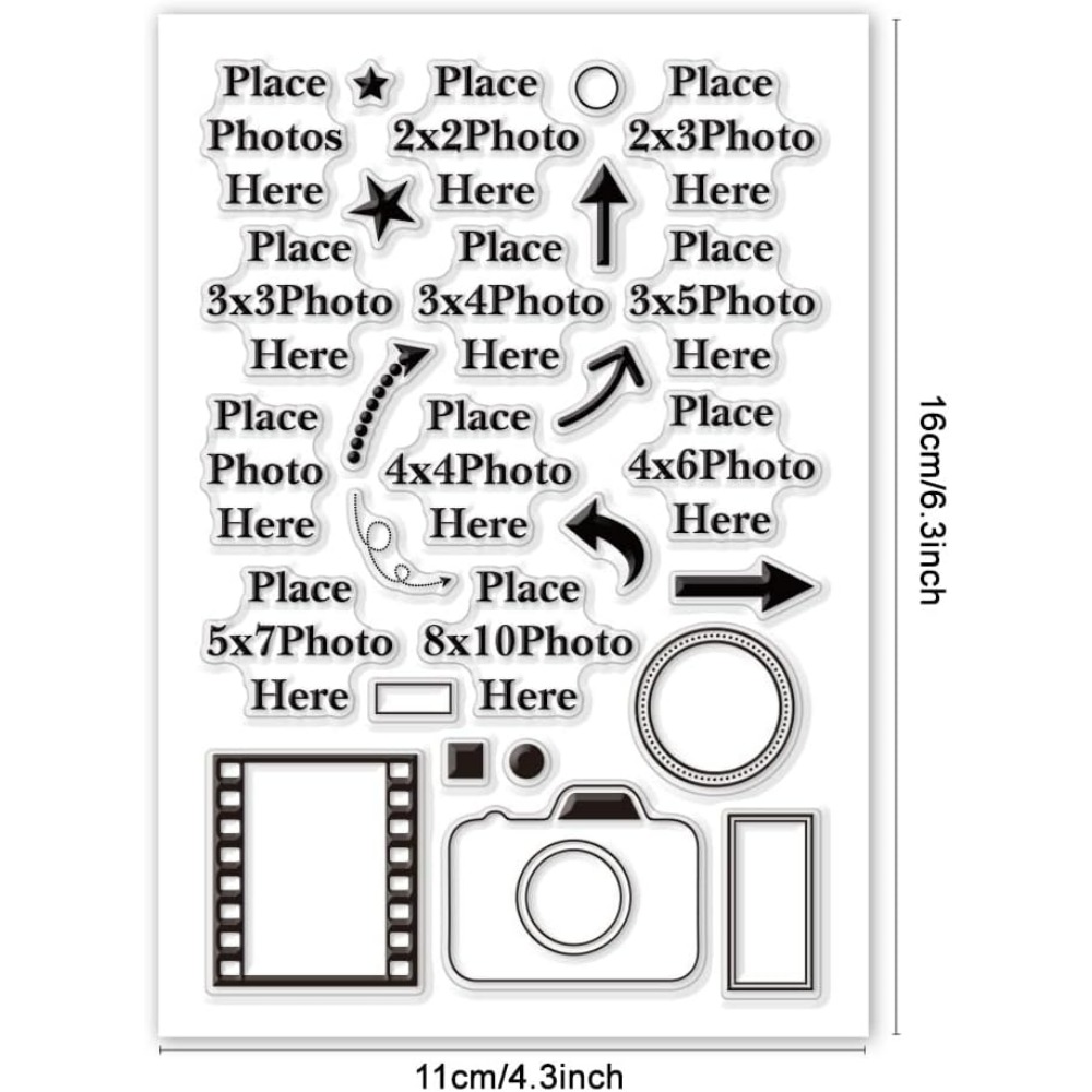 ここに写真を置きます クリアスタンプ 矢印 シリコーンカメラ - Picture Frame のレビューと価格