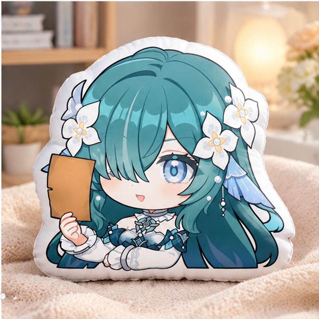 ゲーム「原神」の可愛いQ版エイリアンのぬいぐるみ、柔らかい枕 - Throw Pillow のレビューと価格
