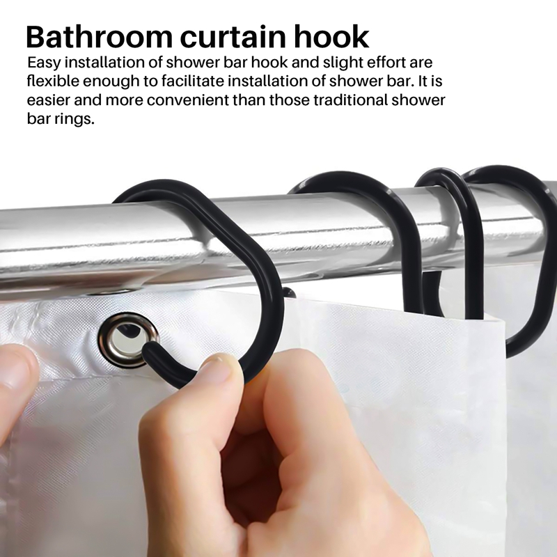 24個入り シャワーカーテンリング プラスチック製 シャワー - Curtain Curtain のレビューと価格