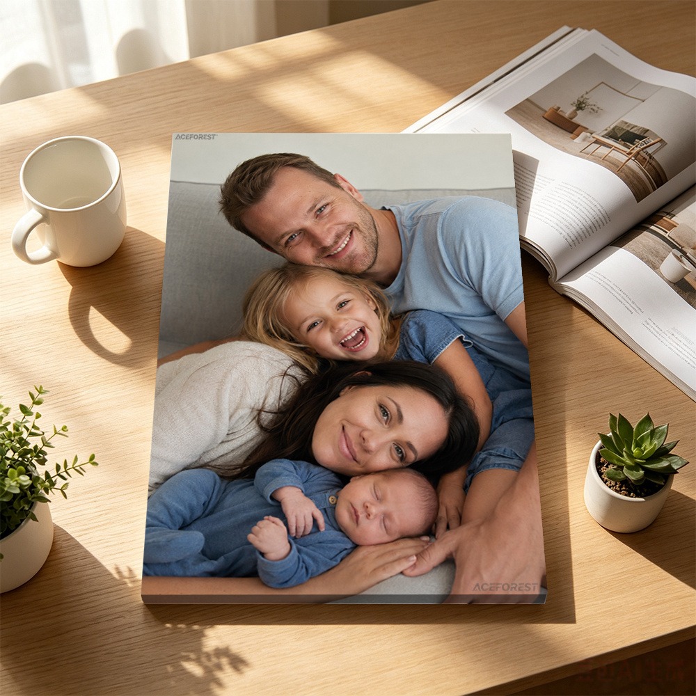 2Dパーソナライズされた写真キャンバスウォールアート、木製フ - Picture Frame のレビューと価格
